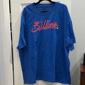 Gildan Blue 'Billieve' Buffalo Bills Graphic Tee